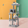 i.Pet 143cm Cat Tree & Scratching Tower – Grey