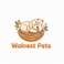 Walnest Pets Logo with Cat and Dog